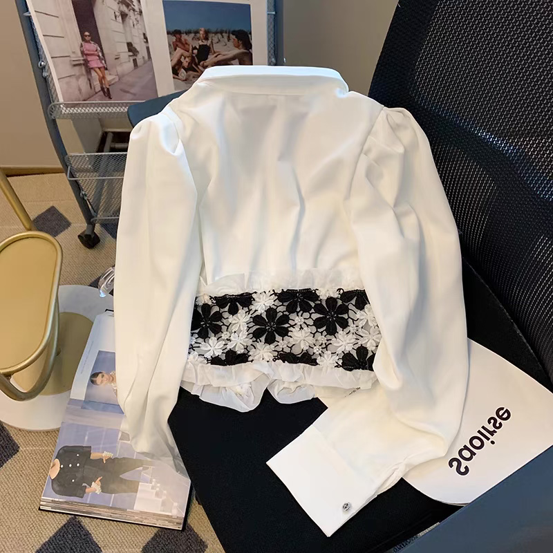 Floral trend crop shirt SDZZ517 images